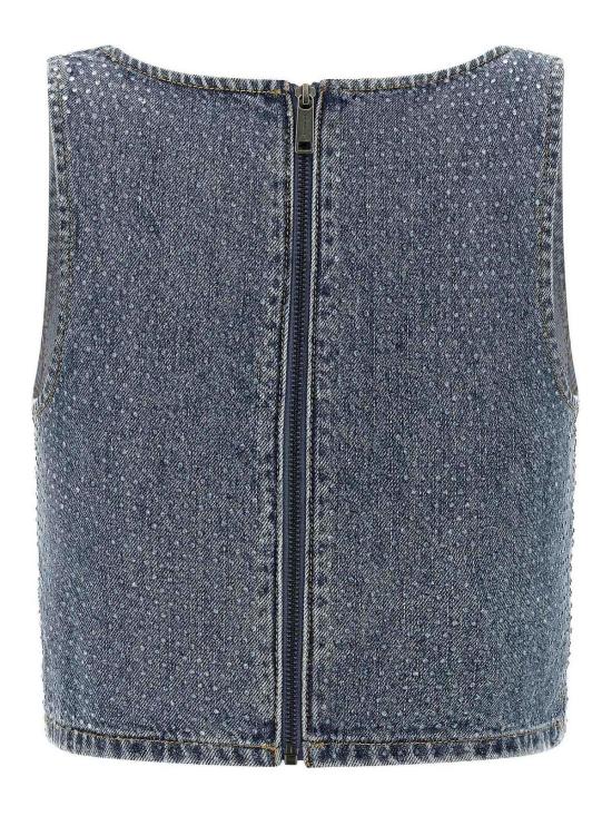 26SS 셀프 포트레이트 민소매 티셔츠 RS26826TBLUE Blue - SELF PORTRAIT