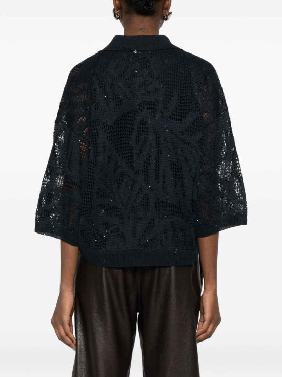 26SS 브루넬로 쿠치넬리 폴로 티셔츠 MDT771005C4224 Blue - BRUNELLO CUCINELLI