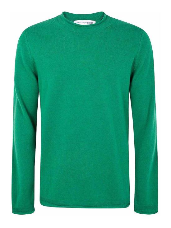 25FW 꼼데가르송 라운드 넥 울 스웨터 FPN007W252 Green