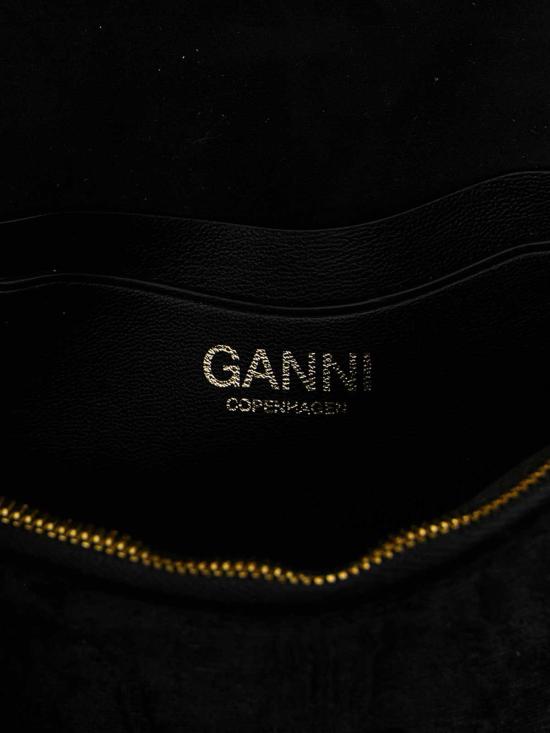 26SS 가니 온체인 벨벳 모이레 루루 월렛 B2060015099 Black - GANNI