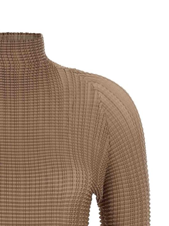 26SS 이세이 미야케 블라우스 IM66FJ67610 Beige - ISSEY MIYAKE