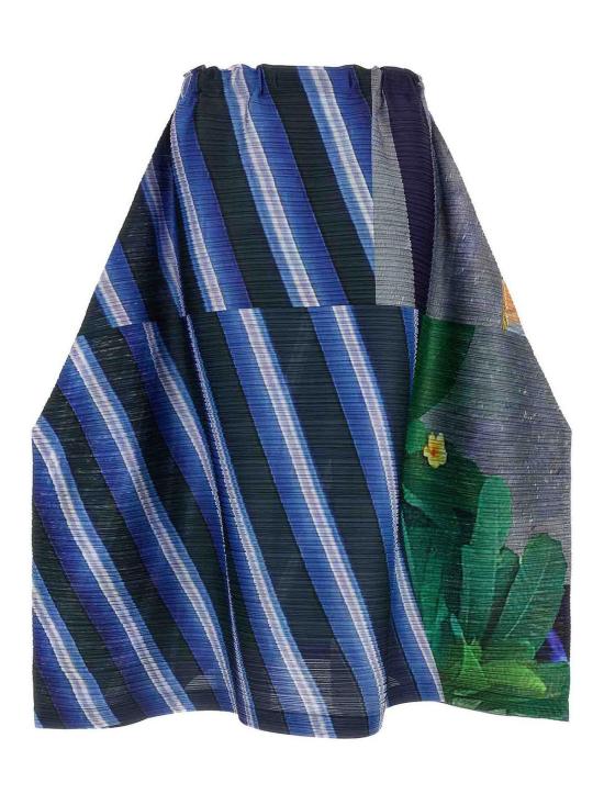 26SS 플리츠플리즈 미디 스커트 PP66JG67509 Blue
