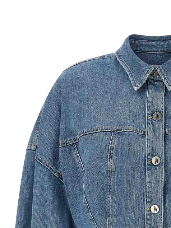 26SS 디 아티코 미디 스커트 260WCA00482024 Blue - THE ATTICO