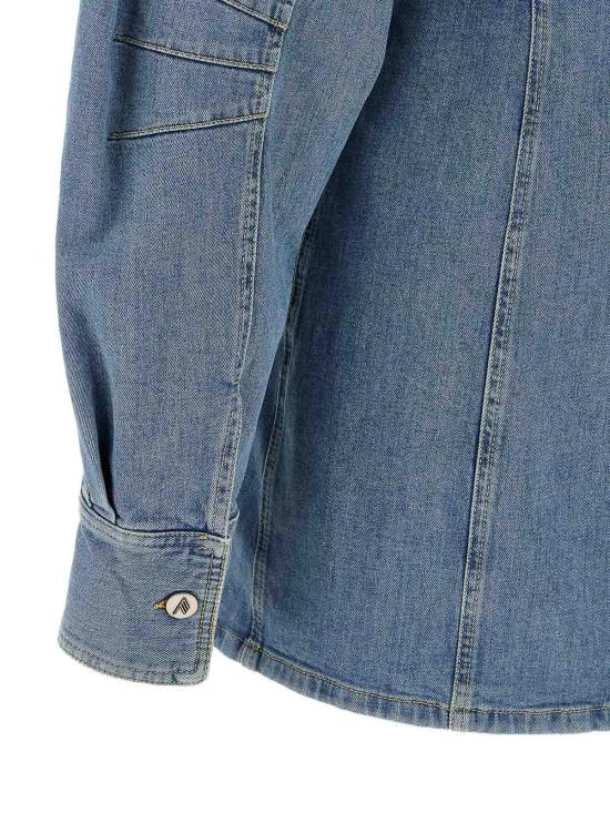 26SS 디 아티코 미디 스커트 260WCA00482024 Blue - THE ATTICO