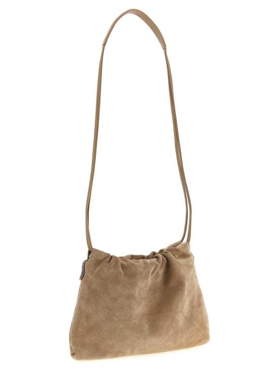 26SS 브루넬로 쿠치넬리 스웨이드 BC 듀오 파우치 백 MBDLD2808C2767 Brown - BRUNELLO CUCINELLI