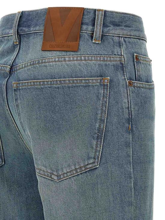 25SS 발렌티노 가라바니 스트레이트 팬츠 B3DD18X94V558 Blue - VALENTINO GARAVANI