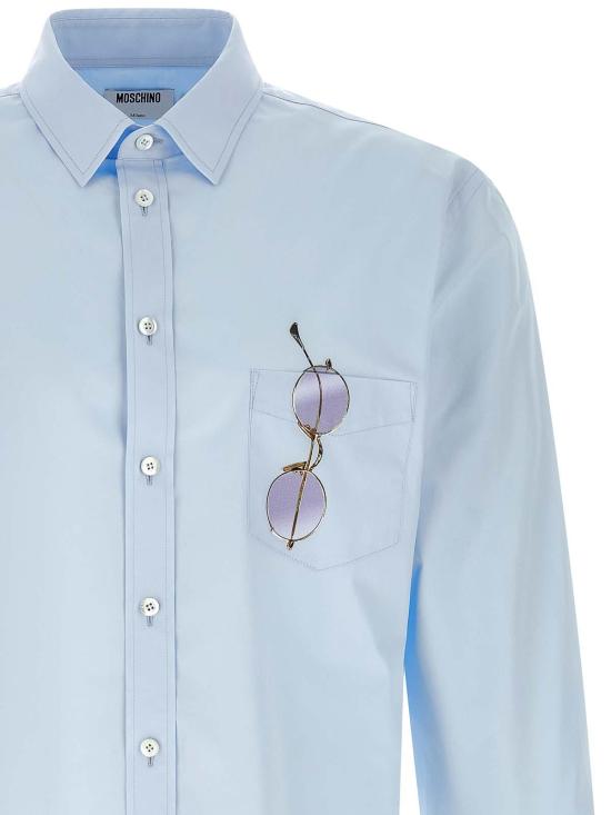 26SS 모스키노 긴팔 셔츠 022902351293 Light Blue - MOSCHINO