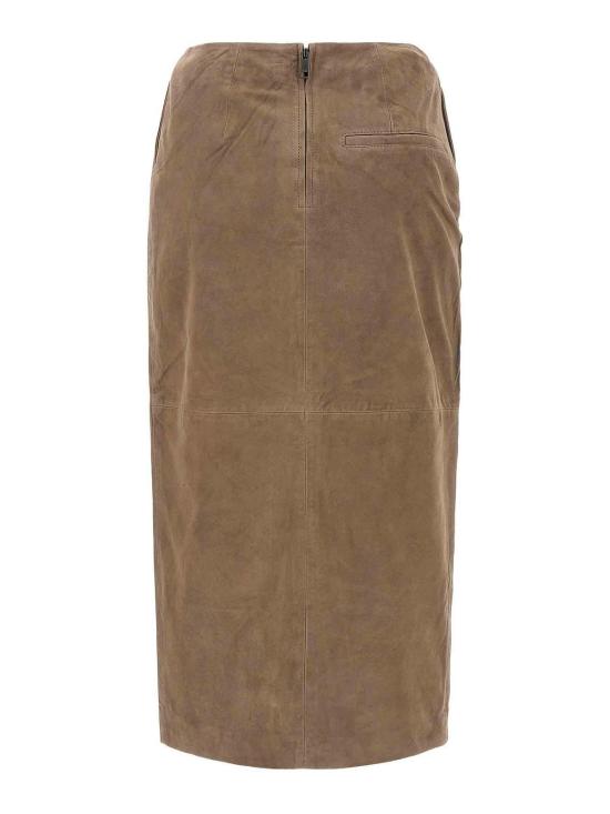 26SS 로테이트 바이 크리스텐슨 미디 스커트 11530016831683 Beige - ROTATE BY BIRGERCHRISTENSEN