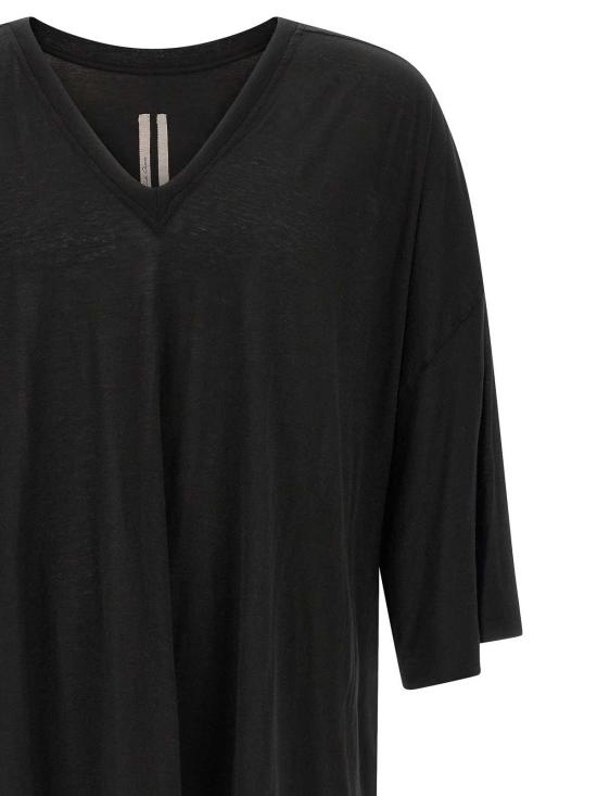 26SS 릭 오웬스 반팔 티셔츠 RR01F2279BH09 Black - RICK OWENS