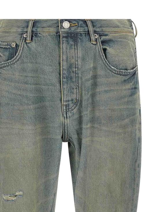  퍼플 브랜드 스트레이트 팬츠 P026DFDR525LTINDIGO Light Blue - PURPLE BRAND