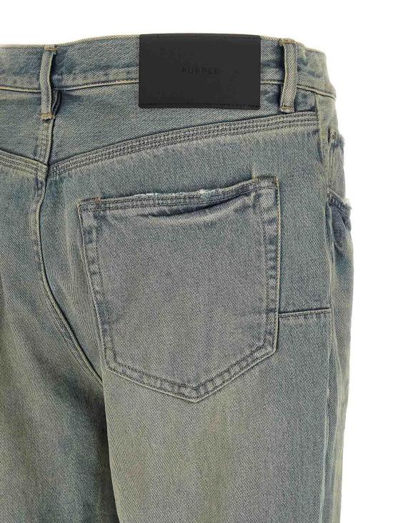  퍼플 브랜드 스트레이트 팬츠 P026DFDR525LTINDIGO Light Blue - PURPLE BRAND