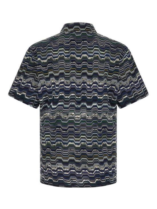 26SS 미소니 폴로 티셔츠 US26S20BBR014OS72Q1 Blue - MISSONI