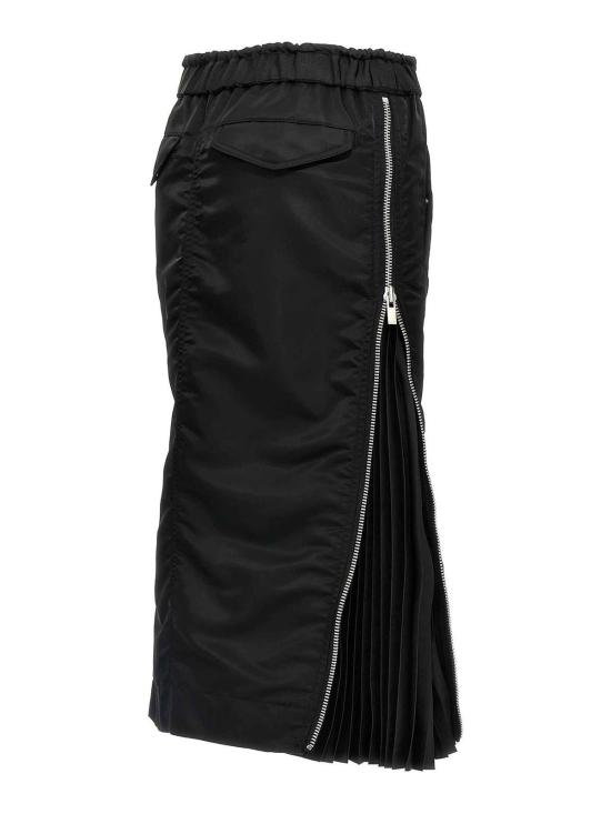  사카이 미디 스커트 SCW304001 Black - SACAI