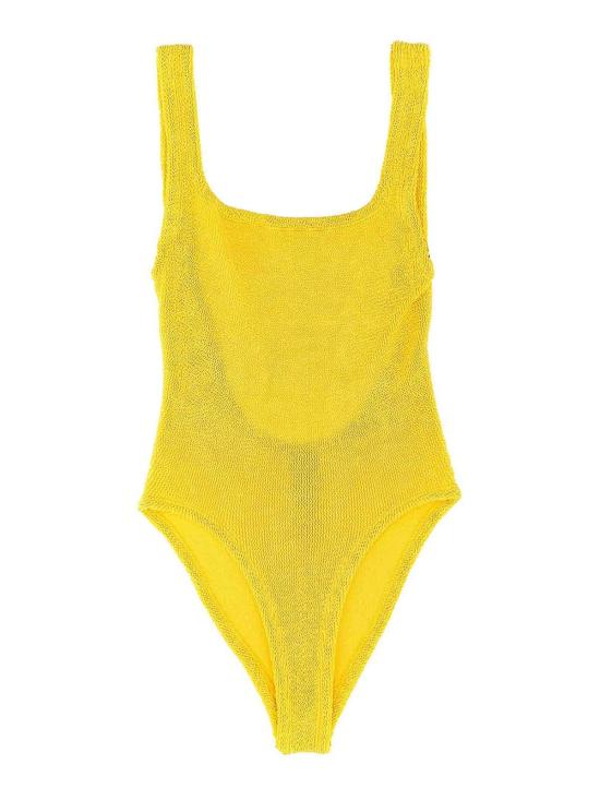  훈자 지 원피스 수영복 SQUARENECKSWIMSUNFLOWER Yellow