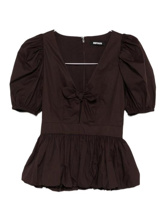 26SS 로테이트 바이 크리스텐슨 반팔 티셔츠 1151121667 Brown