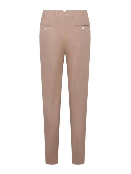 26SS 브루넬로 쿠치넬리 코튼 스트래치 미드 라이즈 슬림 핏 치노 M289LI1770C6045 Beige - BRUNELLO CUCINELLI