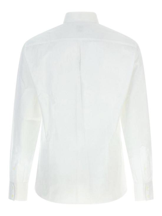  브루넬로 쿠치넬리 버튼 다운 칼라 슬림핏  트윌  긴팔 셔츠 MBUC41716C159 - BRUNELLO CUCINELLI