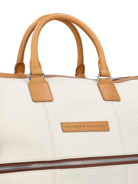 26SS 브루넬로 쿠치넬리 토트백 MBATBU431COK17 White - BRUNELLO CUCINELLI