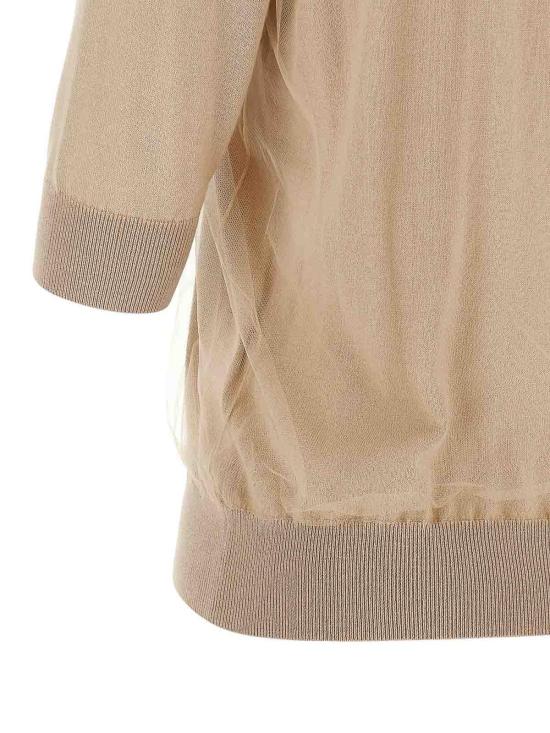 26SS 파비아나 필리피 반팔 티셔츠 MAD266F008L9220157 Beige - FABIANA FILIPPI