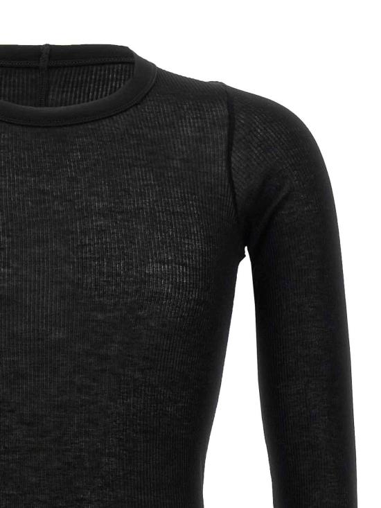 26SS 릭 오웬스 반팔 티셔츠 RU01F2250RC09 Black - RICK OWENS