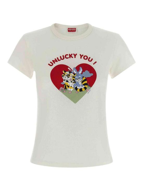 26SS 겐조 반팔 티셔츠 FG52TS2084SK02 White