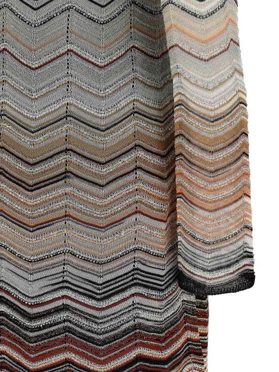 26SS 미소니 미디 스커트 DS26SG23BK01H9SM9ZV Brown - MISSONI