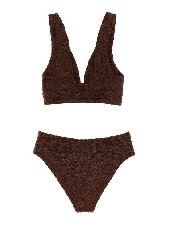  훈자 지 비키니 수영복 ANGELBIKINIMETALLICCHOCOLATE Brown - HUNZA G