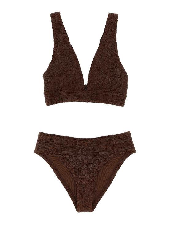  훈자 지 비키니 수영복 ANGELBIKINIMETALLICCHOCOLATE Brown