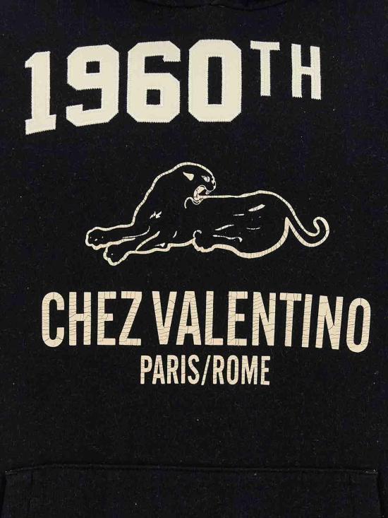 25FW 발렌티노 가라바니 후드 티셔츠 V3MF29MB1M9RA Black - VALENTINO GARAVANI