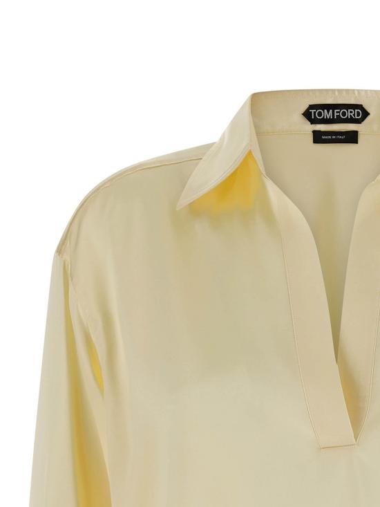 26SS 톰포드 폴로 티셔츠 TS2144FAX881YCM Yellow - TOMFORD