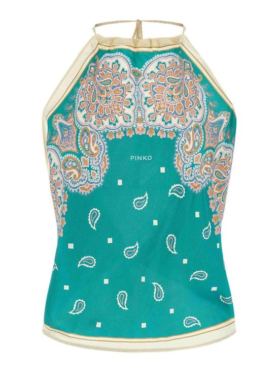 26SS 핑코 민소매 티셔츠 106732A38GSZ4 Light Blue