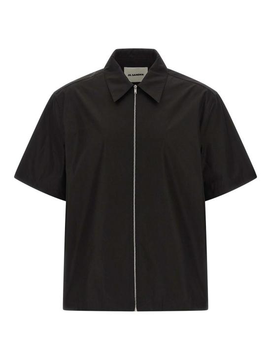 26SS 질샌더 반팔 셔츠 J22DL0355J45306001 Black