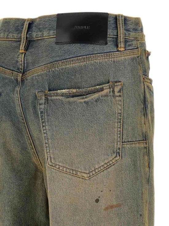  퍼플 브랜드 스트레이트 팬츠 P011IORC526LTINDIGO Yellow - PURPLE BRAND