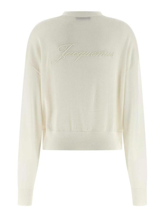 25FW 자크뮈스 가디건 25HCDW00816AK00299110 White - JACQUEMUS