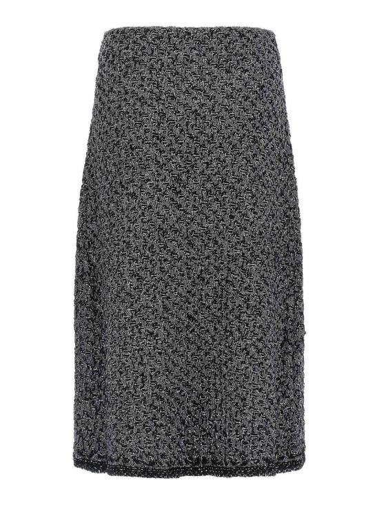 26SS 파비아나 필리피 미디 스커트 GND266F388L741VR2 Blue - FABIANA FILIPPI