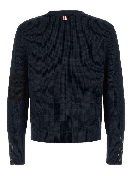  톰브라운 가먼트 다이드 4바 가디건 MKC635AY3065415 Blue - THOM BROWNE