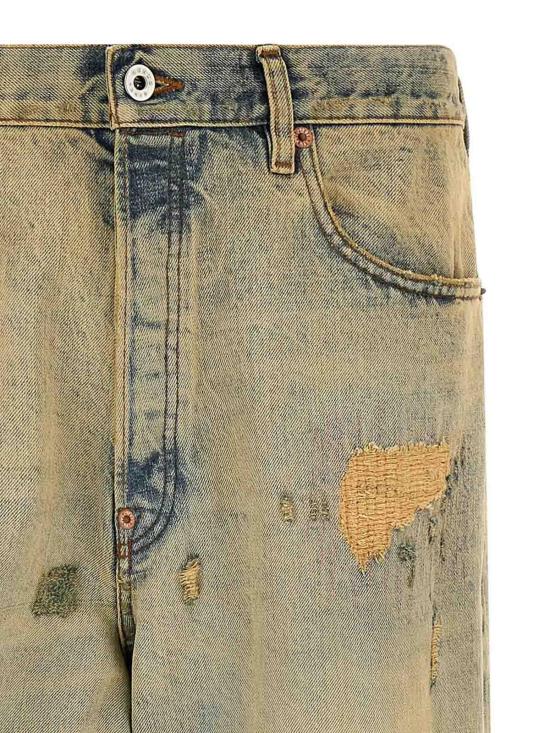 26SS 겐조 스트레이트 팬츠 FG55DP4246Q8DB Yellow - KENZO