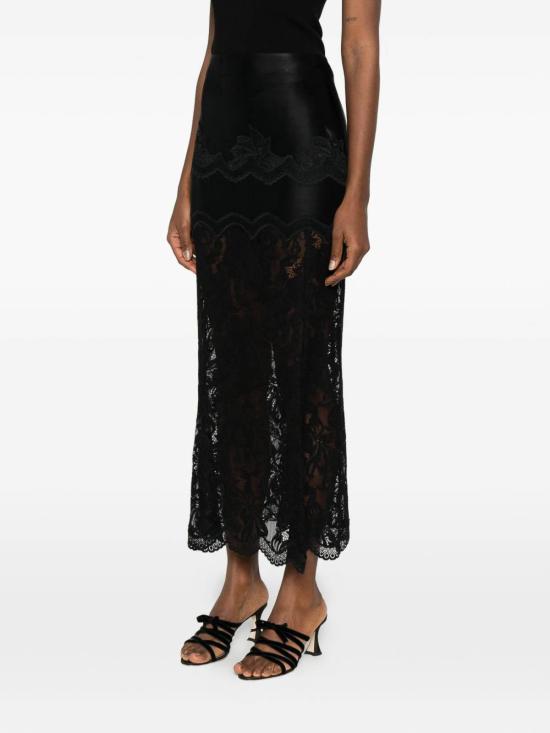 26SS 파코라반 미디 스커트 26PJJU021PA0170P001 Black - PACO RABANNE