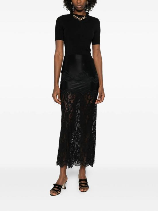 26SS 파코라반 미디 스커트 26PJJU021PA0170P001 Black - PACO RABANNE