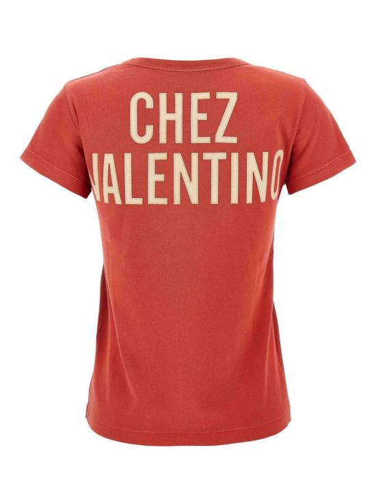 25FW 발렌티노 가라바니 반팔 티셔츠 B3MG24Y9GLBNA Red - VALENTINO GARAVANI