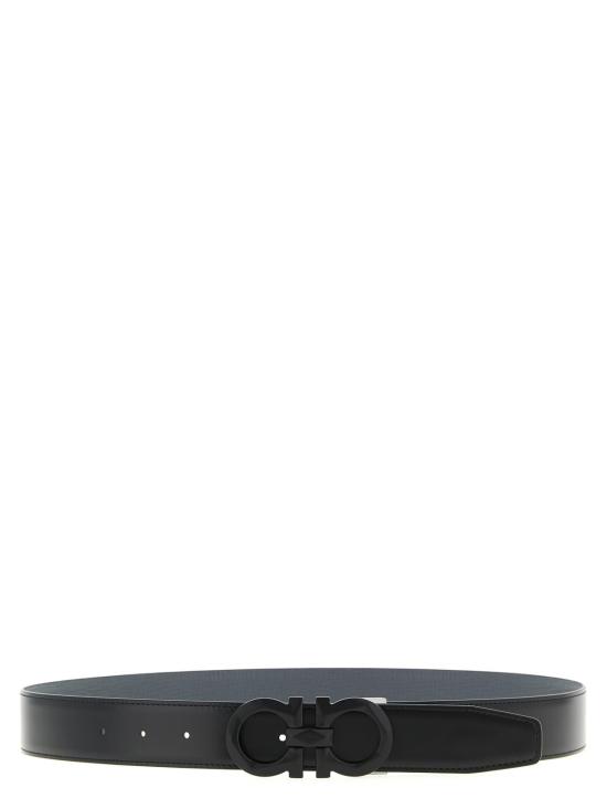 26SS 살바토레 페라가모 가죽 벨트 790409DARKRAIN Grey - SALVATORE FERRAGAMO