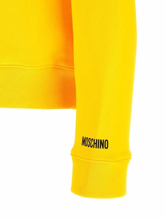 26SS 모스키노 후드 티셔츠 171102281027 Yellow - MOSCHINO