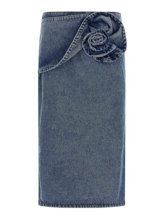 26SS 마그다뷰트림 미디 스커트 147426DARKBLUE Blue