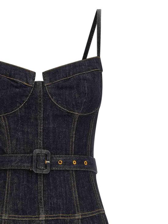 26SS 셀프 포트레이트 미디 스커트 RS26815MABLUE Blue - SELF PORTRAIT