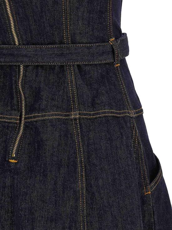 26SS 셀프 포트레이트 미디 스커트 RS26815MABLUE Blue - SELF PORTRAIT