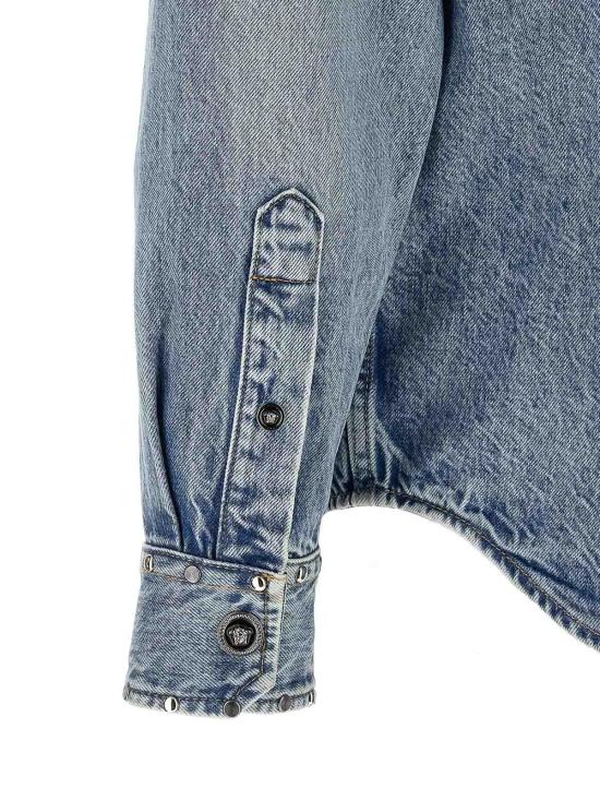 26SS 베르사체 데님 셔츠 10227471A168041D190 Light Blue - VERSACE