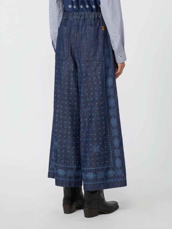 25FW 위켄드막스마라 팔라초 팬츠 252518601165001E15 Blue - WEEKEND MAX MARA