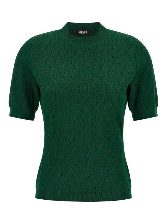 26SS 베르사체 반팔 티셔츠 10219411A159781GQ50 Green