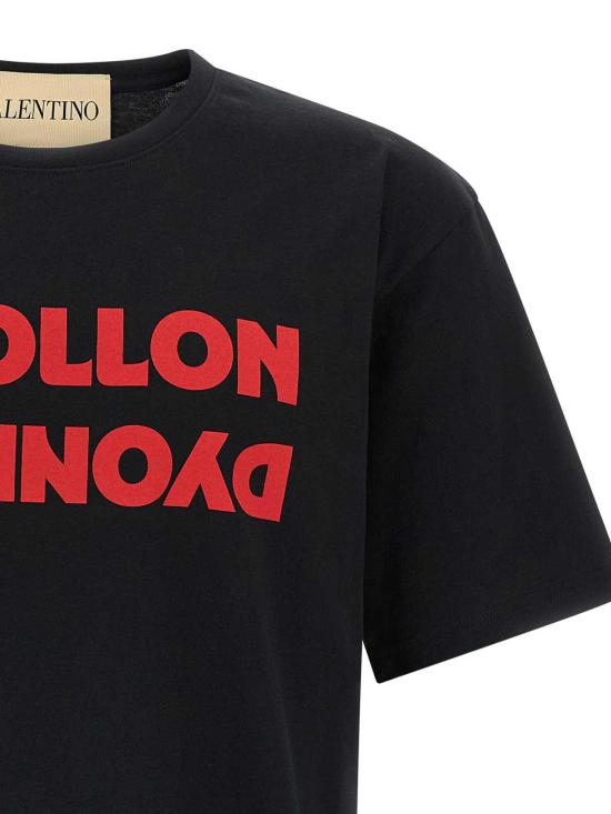 25FW 발렌티노 가라바니 반팔 티셔츠 V0MG16PB6E0NR Black - VALENTINO GARAVANI
