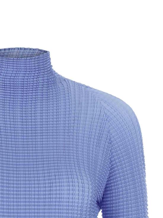 26SS 이세이 미야케 블라우스 IM66FJ67671 Light Blue - ISSEY MIYAKE